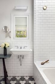 The Architect Is In A Renovation With Respect In Palo Alto Remodelista White Beveled Subway Tile Beveled Subway Tile Tile Bathroom