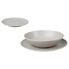 Dinera Service 18 Tlg Beige Ikea Deutschland Tallerken Glasur Maltider