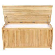Teak is an amazingly versatile would that is fantastic for flooring and furniture. Terry Coastal Beach Brown Teak Wood Outdoor Storage Box Kathy Kuo Home