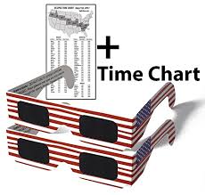 Eclipse Glasses Merica With Time Chart Ce Certified Safe