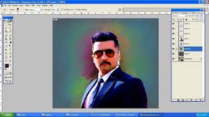 Kaappan Surya Digital Painting Tutorial Chiyaan Arts Youtube