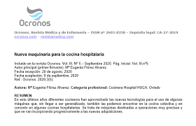 Aquí podrás ver comparativas precios ofertas opiniones de clientes comprar la más adecuada aqui. Nueva Maquinaria Para La Cocina Hospitalaria Ocronos Editorial Cientifico Tecnica