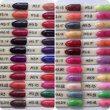 sns nail color chart australia natural pet