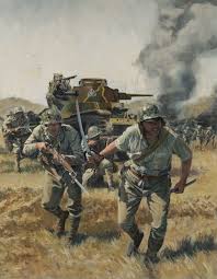 Military quickly identified the sort of obstacles that it would face on the pacific front.japanese forces were considered the most courageous and daring of the axis enemies. Original Artworks Ken Smith Art Military Artwork War Art War Artwork