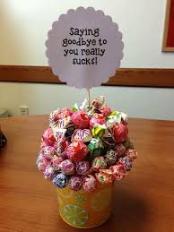 Goodbye Boss Present Goodbye Gifts Goodbye Gifts For Coworkers Lollipop Bouquet