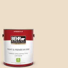 Behr Premium Plus 1 Gal 22 Navajo White Flat Low Odor Interior Paint And Primer In One 105001 The Home Depot behr premium plus 1 gal 22 navajo white flat low odor interior paint and primer in one