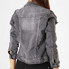 Des vestes pour femme adaptées à tous les codes vestimentaires. Girls Outfit Veste Jean Femme Dz03 Gris Laboutiqueofficielle Com