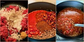 Toss ground beef in the pot and season with salt and pepper. Three Bean Chili A Simple From Scratch Chili Recipe