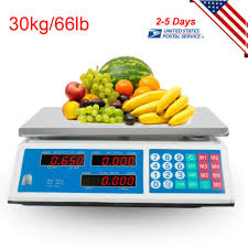 Digital commercial scale 66lbs food fruit electronic counting lcd display. Point Of Sale 40kg Retail Shop Market Fruit Scale Electronic Digital Food Veg Weighing Price Other Point Of Sale Pos Equipment
