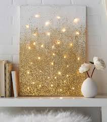 There are 133848 glitter home decor for sale on etsy, and they cost $17.96 on average. 40 Brilliantly Gold Diy Projects Easy Room Decor Fairy Lights Diy Gold Diy