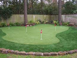 Backyard Golf Green Pictures With Captivating Backyard Birdie Golf Game Course Cost Green Ideas Hole Set Pr Backyard Putting Green Green Backyard Turf Backyard
