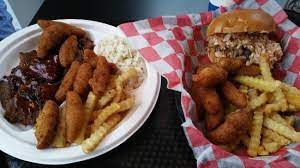 In case the rain took you by surprise during the promenade around new winston museum, stop by camel city grill. Brisket And Bbq Pork Picture Of Camel City Bbq Factory Winston Salem Tripadvisor