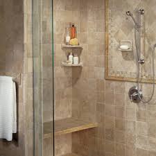 Dark wood of the floor cabinet and separate (one for each of the two sinks) medicine cabinets corresponds harmoniously with dark brown taps and mosaic accents on a tile backsplash wall. 49 Bathroom Shower Wallpaper On Wallpapersafari