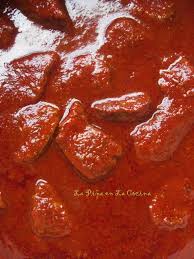 Bistec En Salsa Roja Receta Carne Con Chile Rojo Beef And Red Chile Mexican Food Recipes Mexican Food Recipes Authentic Food