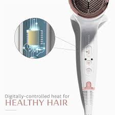 Amazon Com T3 Cura Luxe Hair Dryer Digital Ionic Professional Blow Dryer Frizz Smoothing Fast Drying Wide Air Flow Volume Booster Auto Pause Sensor Multiple Speed And