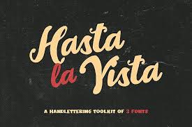 In script > handwritten 497,256 downloads (120 yesterday) free for personal use. Hasta La Vista Font Trio 82939 Script Font Bundles Lettering Hand Lettering Handmade Font