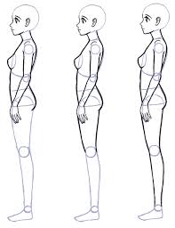 This method of measuring proportions always looked ridiculous to me. How To Draw Anime Side View Full Body Profile Manga Tuts Person Drawing Anime Side View Anime Drawings