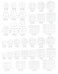 Wedding Cake Chart Serving Size Wedding Cake Serving Chart