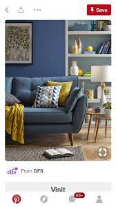 Pin By Gonaria On Home Sweet Home Blue Sofas Living Room Yellow Living Room Modern Sofa Designs