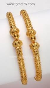 Buy 22k Gold Kada One Pair Gk168 With A List Price Of 1 618 99 22k Indian Gold Jewelry From T Gold Bangles For Women Gold Bangles Design Gold Bangle Set