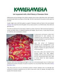 No matter what kind of academic paper you need, it is simple and affordable to place your order with my essay gram. Get Acquainted With A Brief History Of Hawaiian Shirts By Kamehamehagarment Issuu