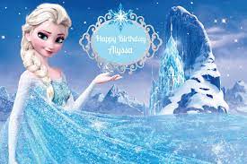 Printed Custom Frozen Inspired Birthday Party Backdrop Frozen Birthday Part Backdrops For Parties Birthday Party Background Frozen Birthday Party Decorations