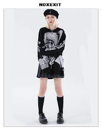 Anime Sweater Death Note Misa Misa Knit Sweater Noxexit X Blackair Noxexit Chaussures cosplay misa amane de death note. death note misa misa knit sweater