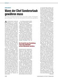 Sonderurlaub bedeutet eine befreiung von der arbeitspflicht mit entgeltfortzahlung aufgrund besonderer umstände, die die eigene person betreffen. Arbeitsrecht Wann Der Chef Sonderurlaub Gewahren Muss