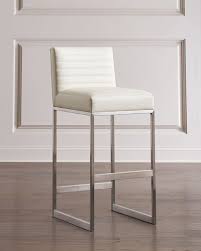 With real leather covering the seating area—where it matters most—this piece has skillfully matched leather elsewhere, so you won't get hemmed in by the price. Designer Bar Stool Horchow Com