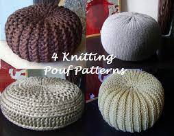 When i started teaching knitting locally at common threads, i wanted to pick a project that would really catch the eye, but i thought a knitted pouf was perfect. 4 Knitted Pouf Floor Cushion Patterns Tutorials Pouffe Knitting Pattern By Iswoolish