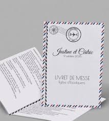 Le mariage à l'église est le moment où les époux s'engagent devant dieu dans la religion catholique. Livret De Messe De La Collection Voyage Boarding Pass A Personnaliser