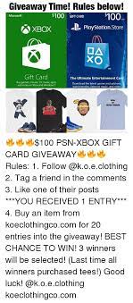 Great as a gift, allowance, or credit card alternative. Giveaway Time Rules Below 100 Gift Card Microsoft Usd Xbox Playstation Store Xo Sm Gift Card The Ultimate Entertainment Car Buy Games Movies Tv Music Apps And More On Xbox And Windows