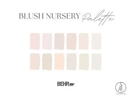 Blush Nursery Paint Palette Behr E