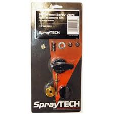 Most airless sprayers have a prime valve that will allow the material being sprayed to recirculate back into the material bucket. Titan Spraytech Prime Spray Valve Kit Assembly