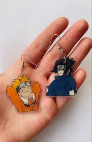 Naruto Earring Em 2020 Acessorios Divertidos Brincos Exclusivos Brincos Etsy