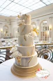 Marble Gold Leaf Wedding Cake At The Waldorf Hilton London By Cobi Coco Cakes X Wedding Cake Marble Gold Wedding Cake White And Gold Wedding Cake