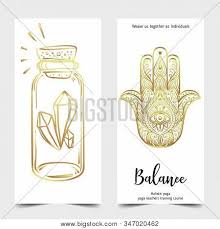 You'll find many free business card templates have matching templates for letterhead, envelopes, brochures, agendas, memos, and more. Yoga Business Card Vector Photo Free Trial Bigstock