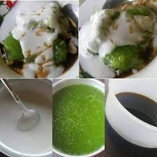 1/4 cawan gula + 1 sudu besar gula; Sagu Santan Gula Melaka Sedap Tak Terkata