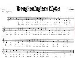 not lagu mengheningkan cipta - Brainly.co.id