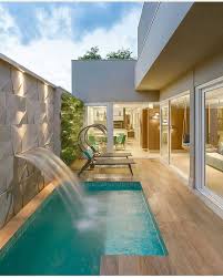 Rumah Idaman Arsitek On Instagram Kolam Renang Anak Dihalaman Belakang Rumah Yang Kecil Tapi Tetap Nyaman D In 2020 Swimming Pool Designs Modern Pools Pool Patio
