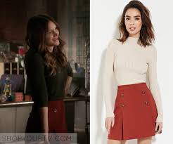Scorpion Season 2 Episode 19 Paige S Red Button Skirt Shop Your Tv In 2020 Button Skirt Skirts Skirt Shopping