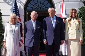 Donald Trump and Melania greet King Charles and Camilla at start of White House visit – US politics live