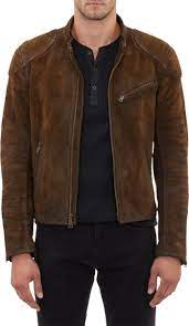 Ralph Lauren Black Label Burnished Suede Cafe Racer Jacket At Barneyswarehouse Com Leather Jacket Style Best Leather Jackets Stylish Mens Outfits