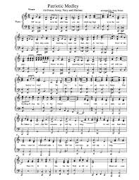 Free Sheet Music Anonymous Air Force Army Navy And Marines Patriotic Medley Piano Solo Sheet Music Free Sheet Music Piano Music