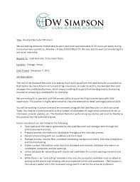 Entry Level Assistant Recruiter Or Intern Job Description