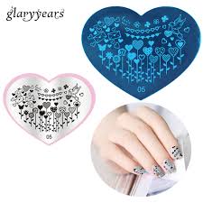 Noch nie war herz basteln so einfach! 1 Stuck Vorlage Nagel Kunst Platte Herz Taube Bild Drucken Polnischen Ubertragen Diy Nagel Stempel Vorlage Geburtstagsgeschenk 2018 05 Art Stamping Plate Nail Art Stamping Platesstamp Template Aliexpress