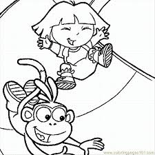 The spruce / kelly miller halloween coloring pages can be fun for younger kids, older kids, and even adults. Boots Slide Coloring Page Coloring Page For Kids Free Dora The Explorer Printable Coloring Pages Online For Kids Coloringpages101 Com Coloring Pages For Kids