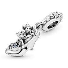 Charm Disney de Pandora Zapato colgante de Cenicienta en plata con  circonitas