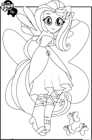 My little pony cartoon series revolves around colorful ponies with a unique symbol on their flanks. My Little Pony Equestria Girls Fluttershy Coloring Pages Printable