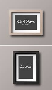 Free Wood Photo Frame Mockup Mockuptree Photo Frame Display Wood Photo Frame Simple Photo Frame